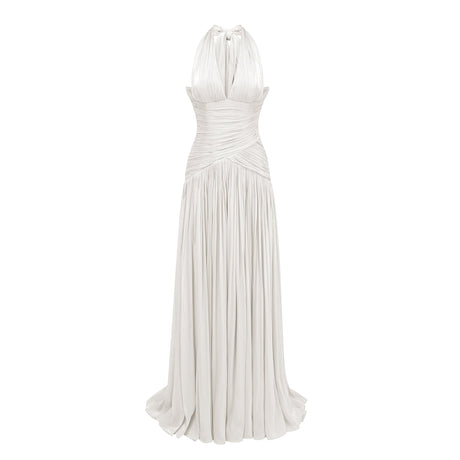 Aurohaya Uranie Gathered Maxi Dress