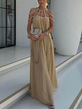 Draped Braids Cover Up Maxi Dress