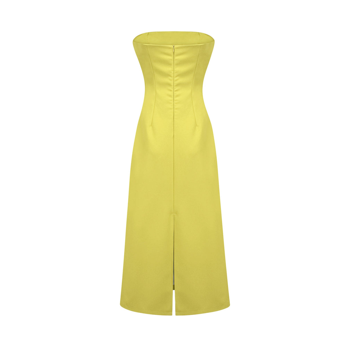 Aurohaya Irène Sequin Embroidered Off-Shoulder Midi Dress in Yellow