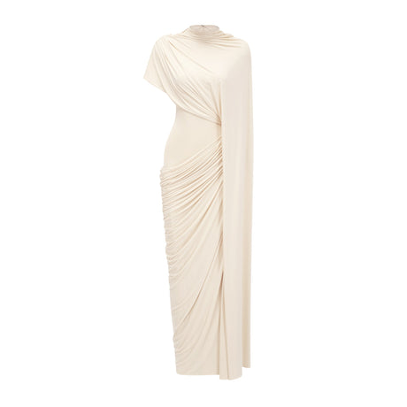 Aurohaya Fenella Asymmetrical Draped Cape & Dress Matching Set