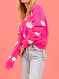 Heart Valentine's Day Crew Neck Sweater