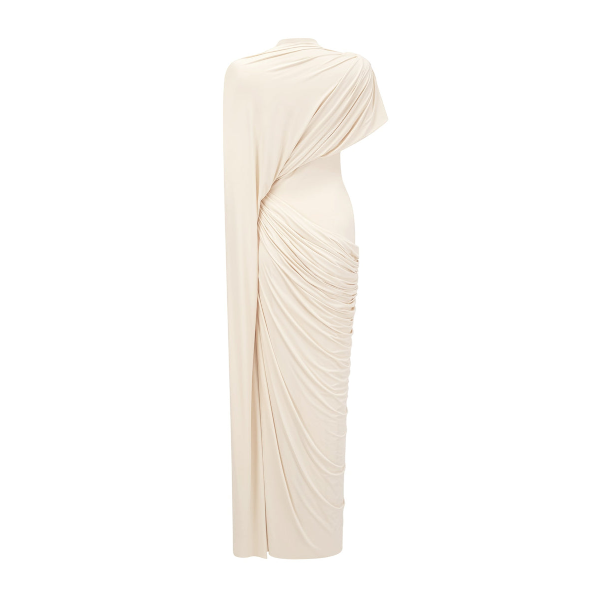 Aurohaya Fenella Asymmetrical Draped Cape & Dress Matching Set