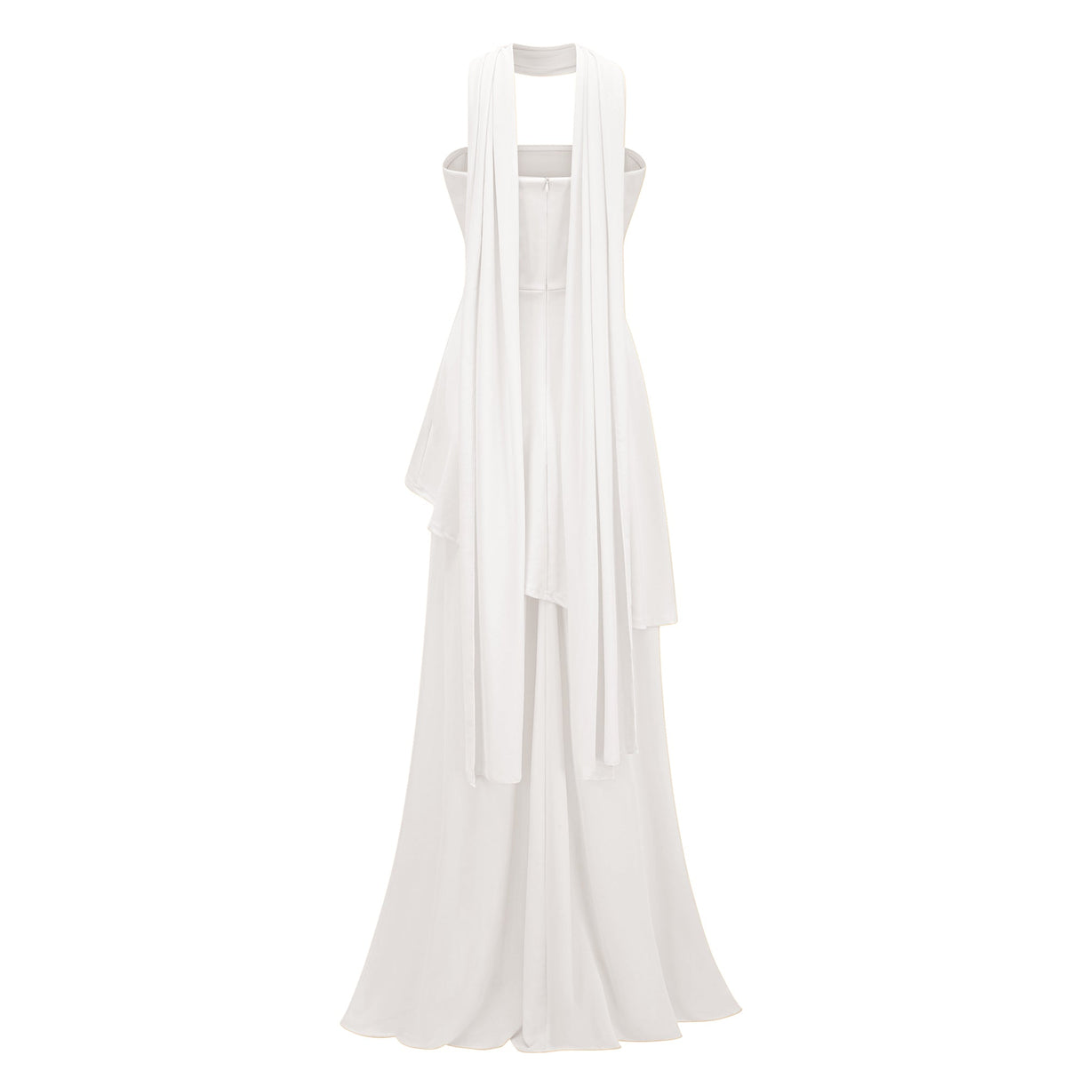 Aurohaya Solène Off-Shoulder Ruched Maxi Gown