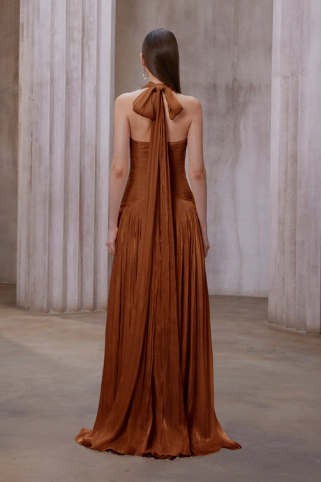 Aurohaya Uranie Gathered Maxi Dress