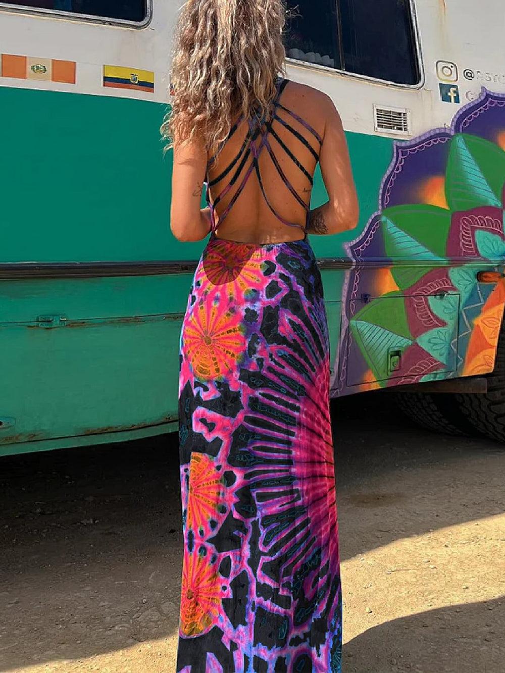 Aurohaya Halter Strapless Dress