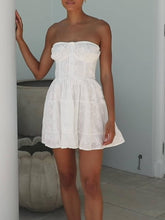 Aurohaya Special Holiday Lace Mini Dress White