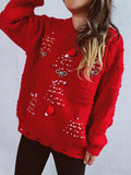 Christmas Tree Decoration Flocked Sweater