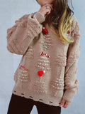 Christmas Tree Decoration Flocked Sweater