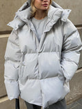 Classic Loose OverSize Style Spun Padded Coat
