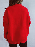 Christmas Tree Decoration Flocked Sweater