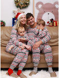 Christmas Snowflake Trees Family Pajamas Sets