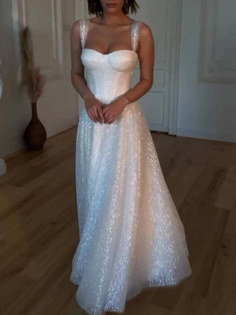 Aurohaya Elegant Shimmering Ball Gown