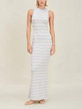 Exquisite Asymmetric Open Back Knitted Maxi Dress