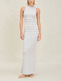 Exquisite Asymmetric Open Back Knitted Maxi Dress