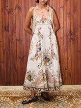 Exquisite Bohemian Print Strappy Maxi Dress