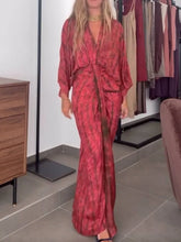 Kimono-Style Printed Dress