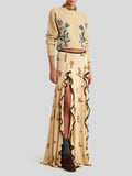 Rose Embroidered Knitted Cardigan