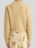 Rose Embroidered Knitted Cardigan