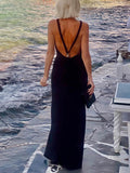 Elegant Backless Maxi Dress