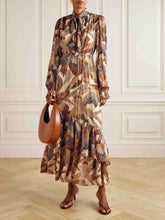 Exquisite Bohemian Print Belted Maxi Dress