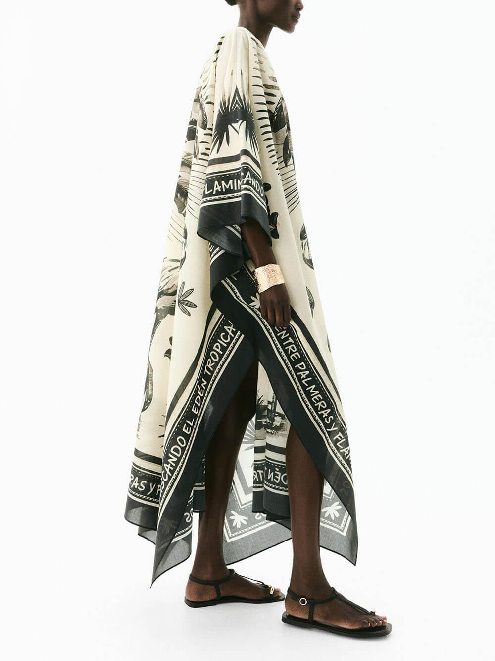 Aurohaya Casual Slit Oversized Silhouette Dress
