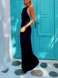Elegant Backless Maxi Dress