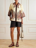 Classic Unique Print Jacquard Loose Jacket