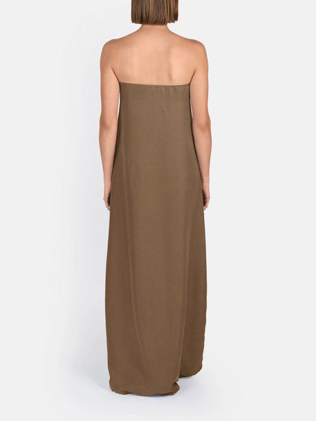 Aurohaya Elegant Irregular Cape Flowing Maxi Dress