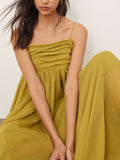 Elegant Off-Shoulder A-Line Maxi Slip Maxi Dress