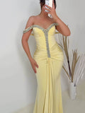 Elegant Shimmering Pleated Dress