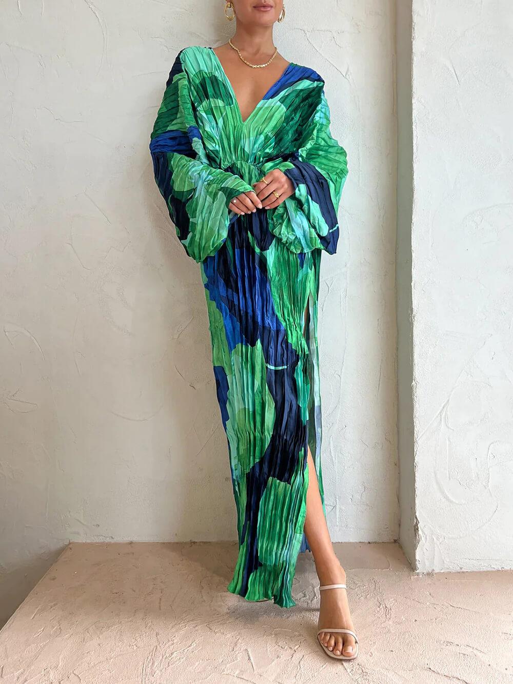 Aurohaya Casual Loose Resort Long Dress