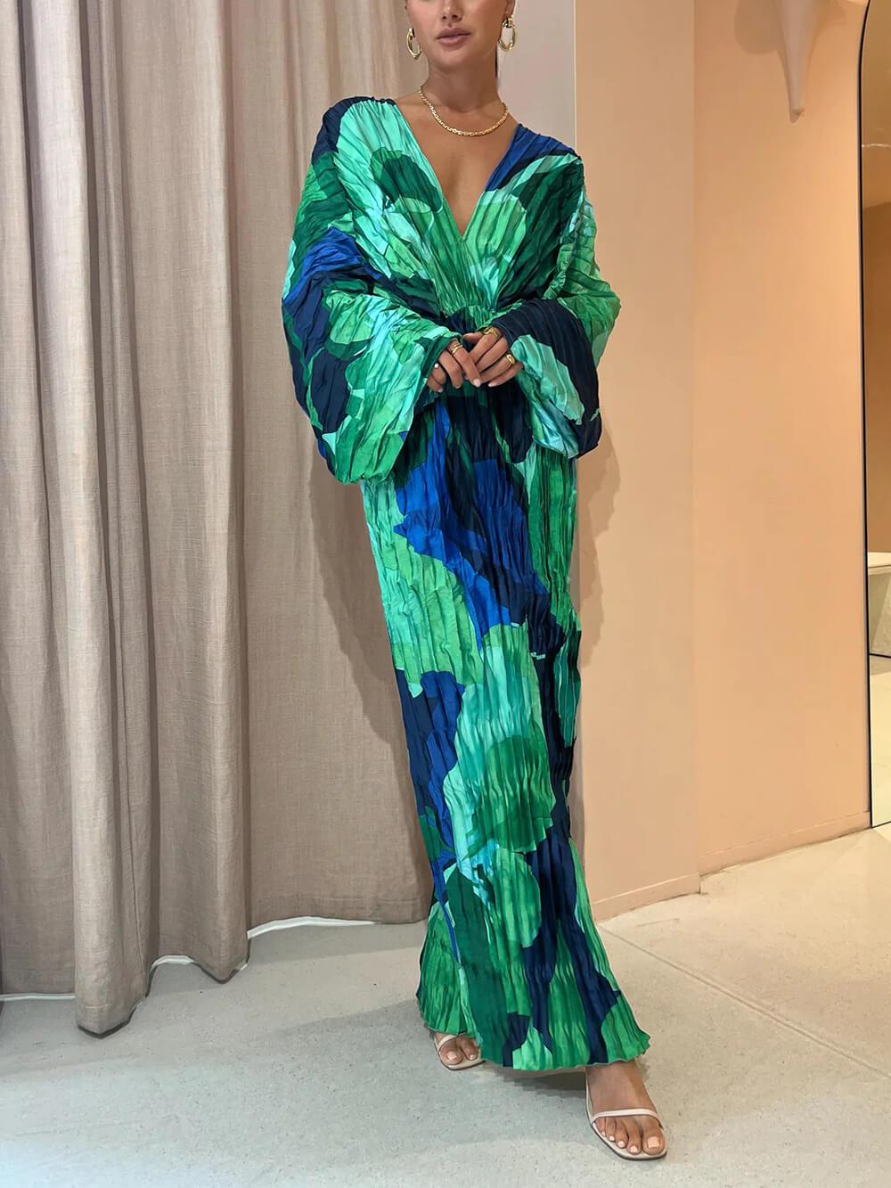 Aurohaya Casual Loose Resort Long Dress