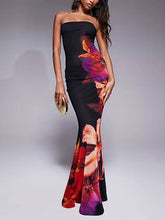 Tube Top Slim-Fit Printed Dress
