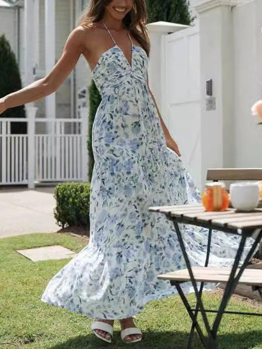 Aurohaya Floral-Print Maxi Dress