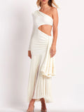 Stunning Cutout Fringe Maxi Dress