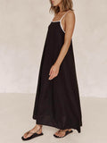 Classic Holiday Style Contrasting Suspender Dress