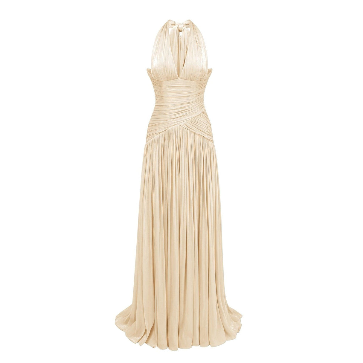 Aurohaya Verdelune Gathered Maxi Dress