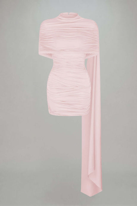 Aurohaya Panorama Ruched Draped Mini Dress