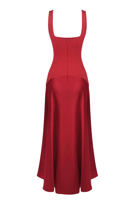 Aurohaya Zizanie Square Neck Sleeveless Maxi Dress