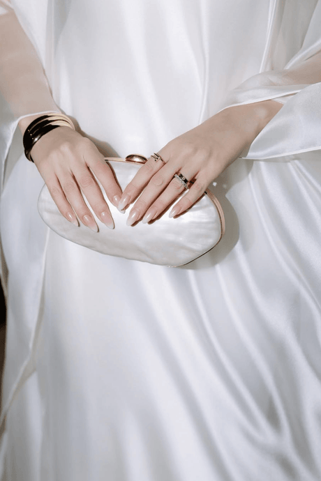 Aurohaya Glace Elegant Sheer Cape Layered Maxi Dress
