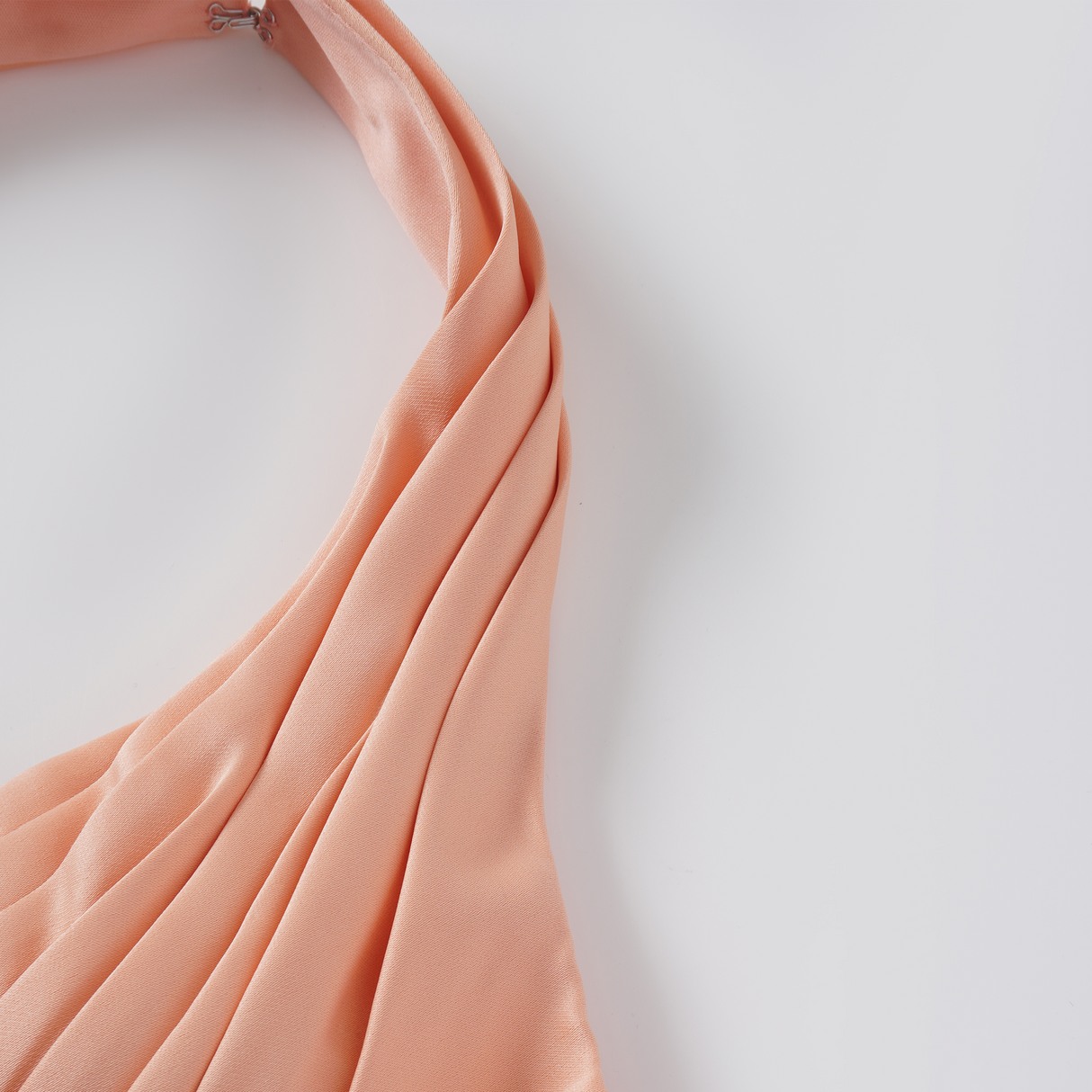Aurohaya Aurélie Orange Halterneck Mermaid Maxi Dress