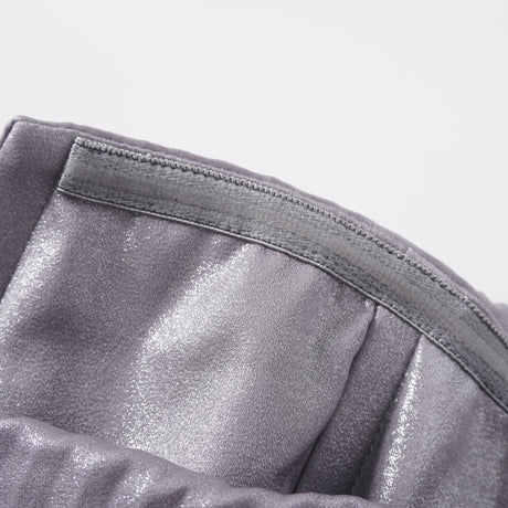 Aurohaya Satiné Purple Fully-pleated Maxi Dress