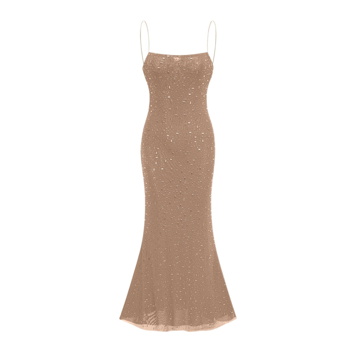 Aurohaya Axelle sequin-embellished dress Neutrals