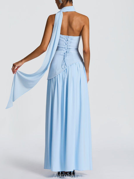 Aurohaya Solène Asymmetrical Maxi Gown