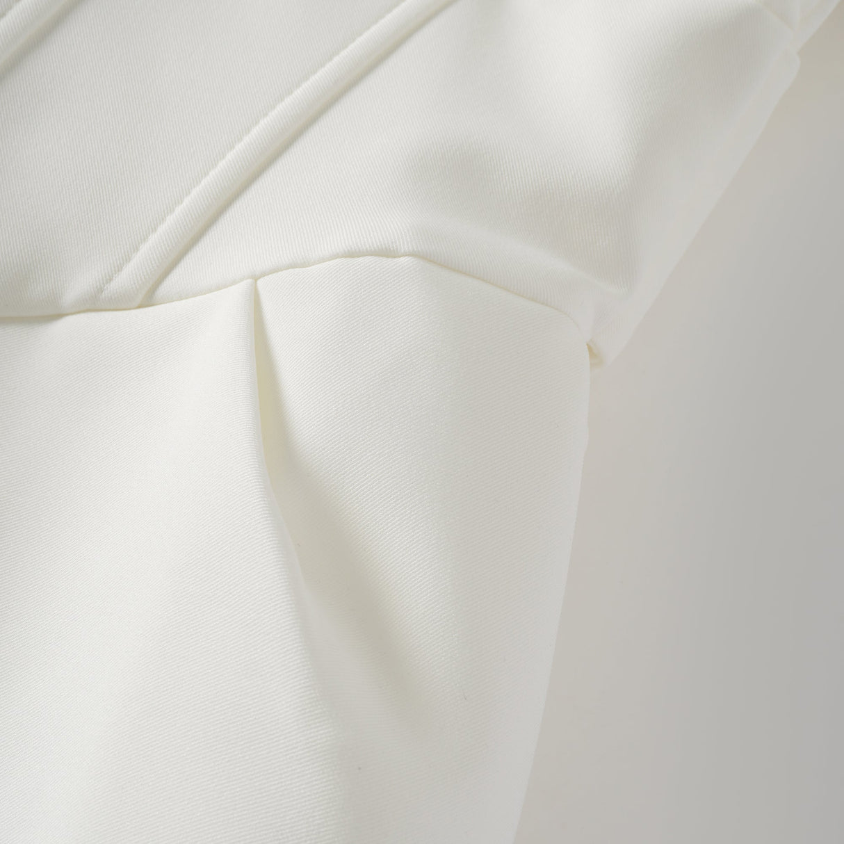 Aurohaya Inmaculada White Boned Bodice Mini Blazer Dress