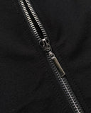 Colorblock Round Neck Sleeveless Zipper Back Midi Dress Slit Back Bodycon Dress