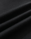 Pearls Button Decor Contrast Paneled Turn-down Collar Slit Front Dress Zipper Side Flap Detail Slim Fit Commuting Dress