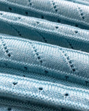 V-Neck Hollow Out Long Sleeve Knit Dress