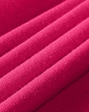 3D Flower Decor Round Neck Puff Sleeve Bodycon Dress Casual Ruched Slit Zipper Back Work Dress