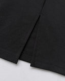 Colorblock Round Neck Sleeveless Zipper Back Midi Dress Slit Back Bodycon Dress